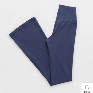 Aerie Flared Leggings Blue